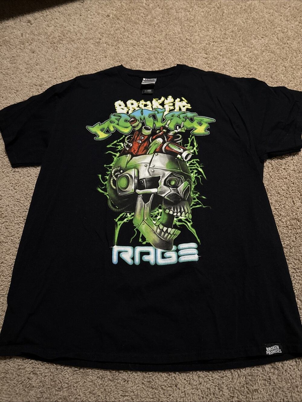 Broken Promises Shirt Men's X-Large Short Sleeve Cotton Graphic